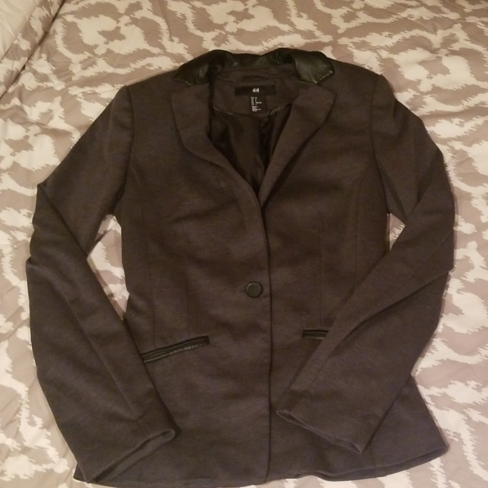 Charcoal Blazer - Slim Fit
